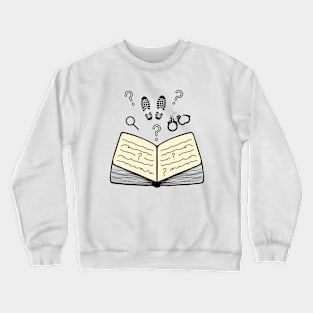 Reading Books Lover Mystery Books Crewneck Sweatshirt